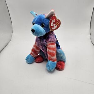 2002 Ty Beanie Babies Hodge Podge Dog bday July 27, 2002